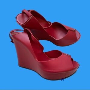 Roberto Del Carlo leather wedges shoes  size 36
